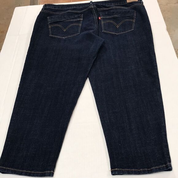 LEVI'S SAN FRANCISCO Denim Jean Capri Skimmer Womens Size 38 Ankle Crop‎ Bermuda - Picture 3 of 11